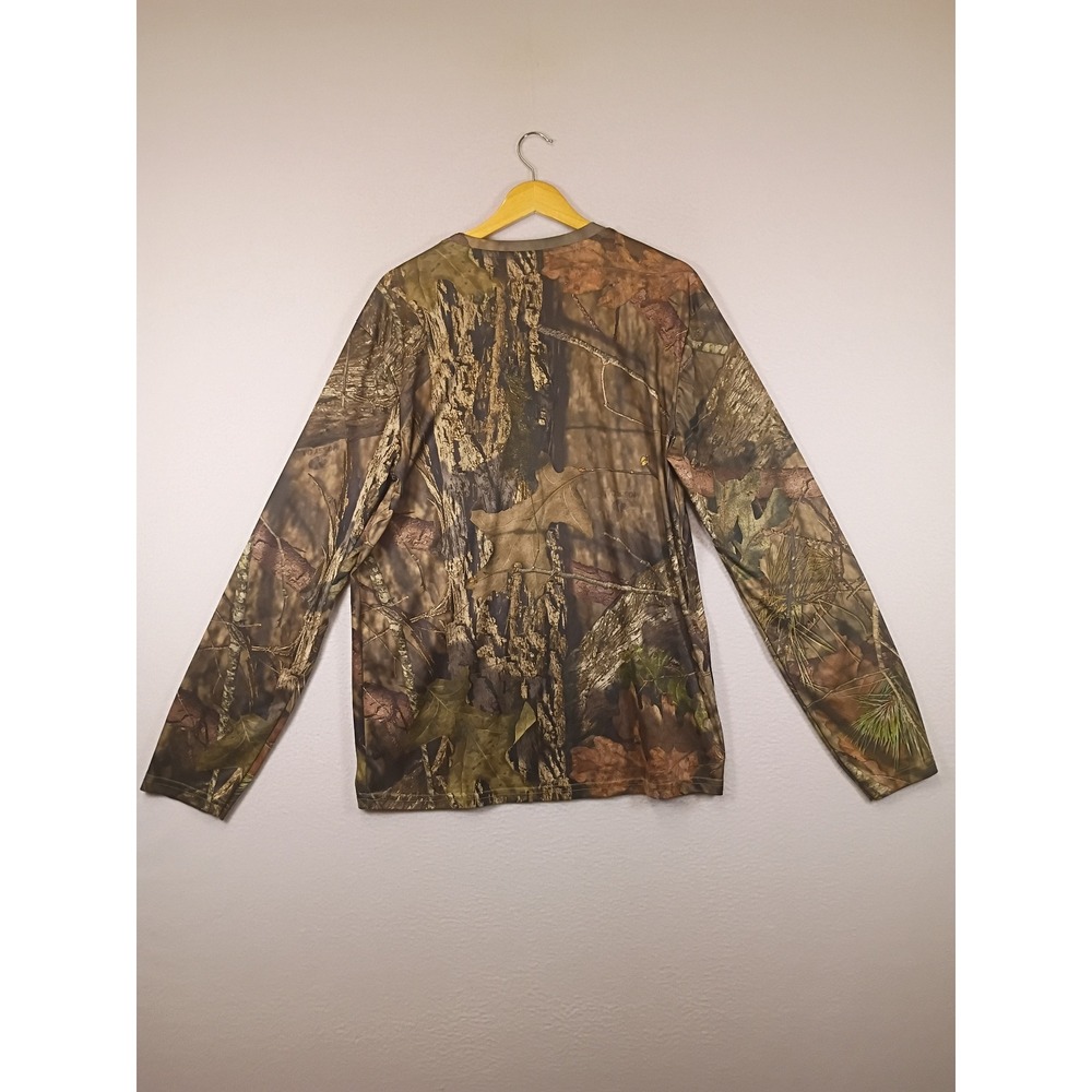 Outdoor Gorpcore Mossy Oak Mens L Brown Break-Up Country Camo Long Sleeve Tee - Picture 2 of 9